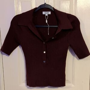 525 America Deep Burgundy Button Down Shirt